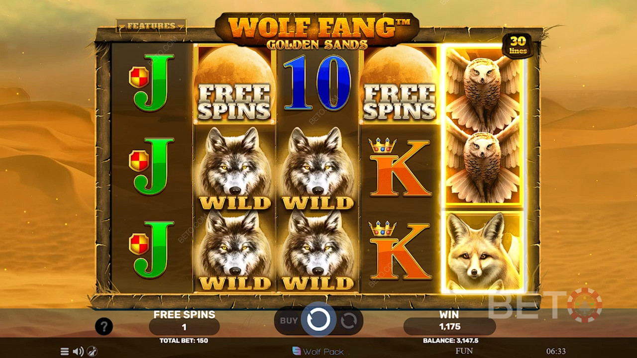 BETO स्लॉट्स द्वारा Wolf Fang गोल्डन सैंड्स की समीक्षा