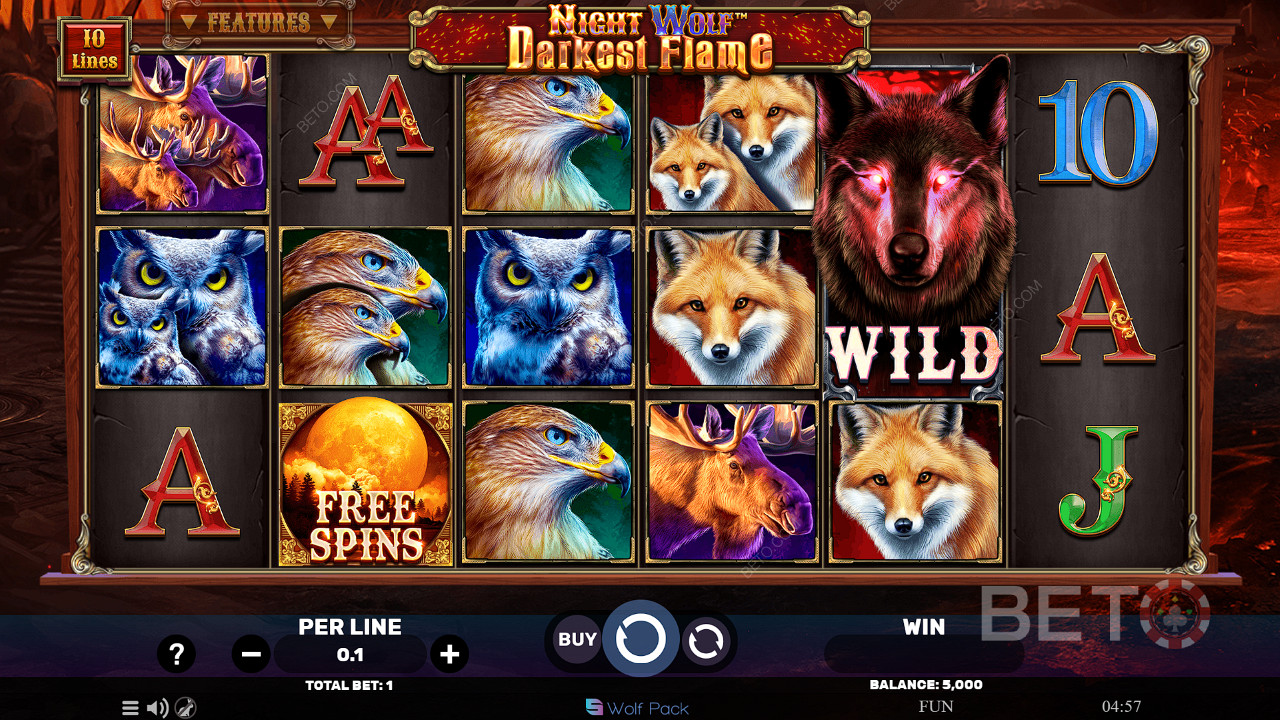 Night Wolf Darkest Flame फ्री खेलें