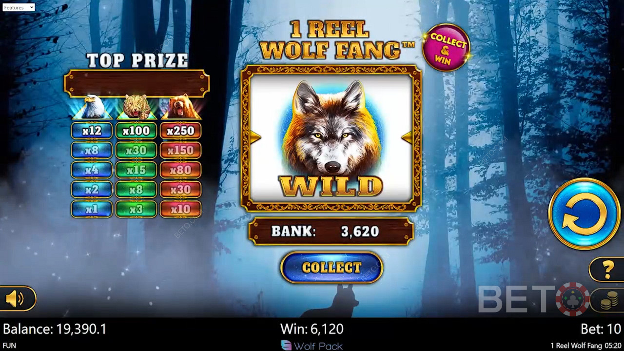 1 Reel Wolf Fang फ्री खेलें