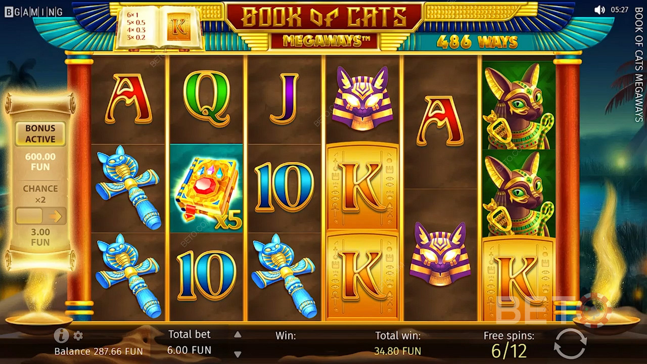 Book of Cats Megaways फ्री खेलें