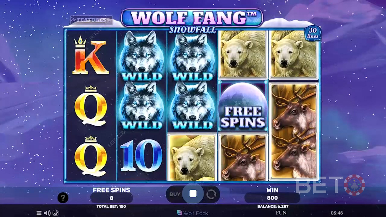 BETO स्लॉट्स द्वारा Wolf Fang स्नोफॉल की समीक्षा