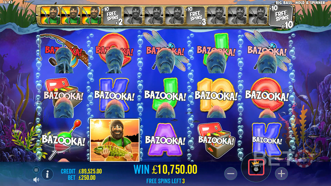 Reel Kingdom द्वारा Big Bass Bonanza होल्ड और स्पिनर में बोनस सुविधाओं की व्याख्या