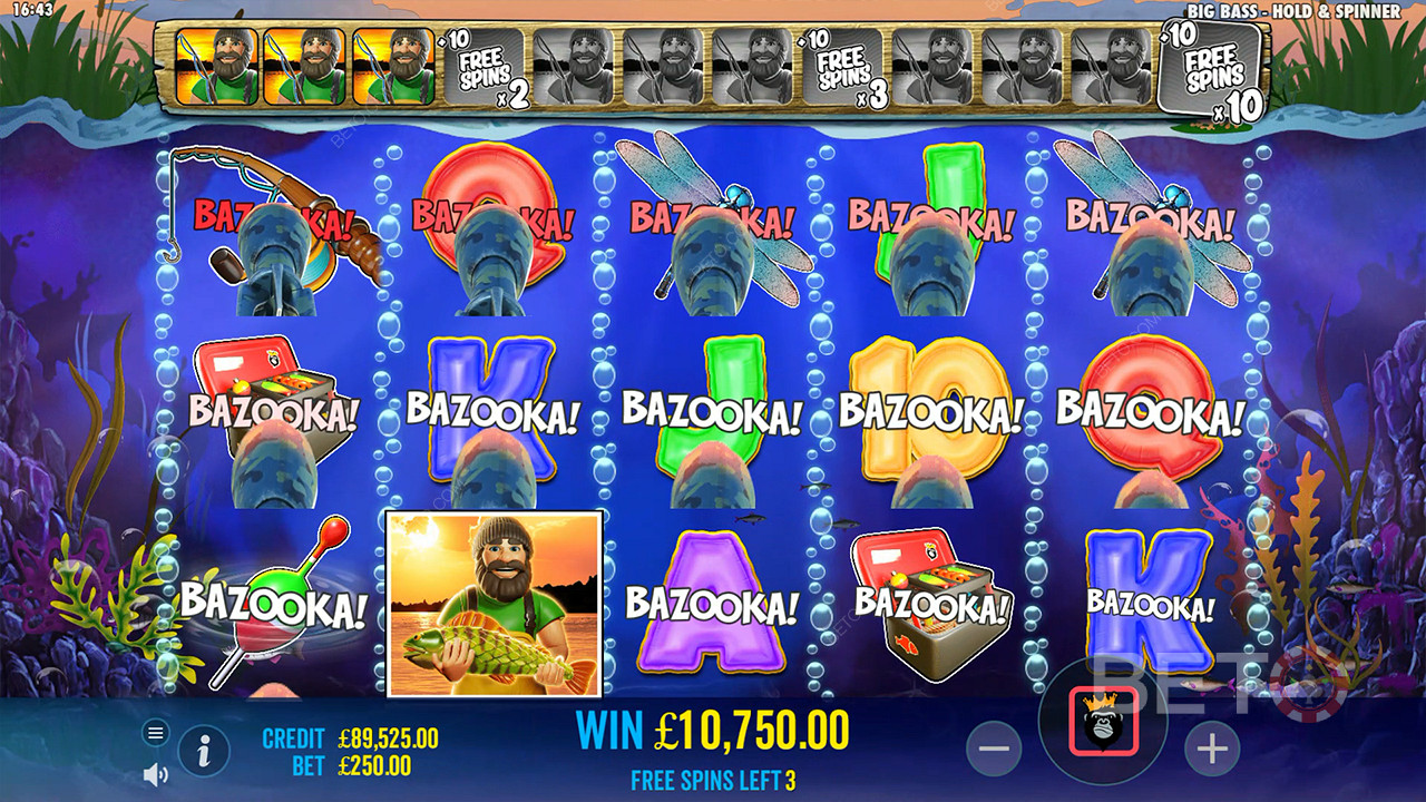 Big Bass Bonanza Hold and Spinner फ्री खेलें