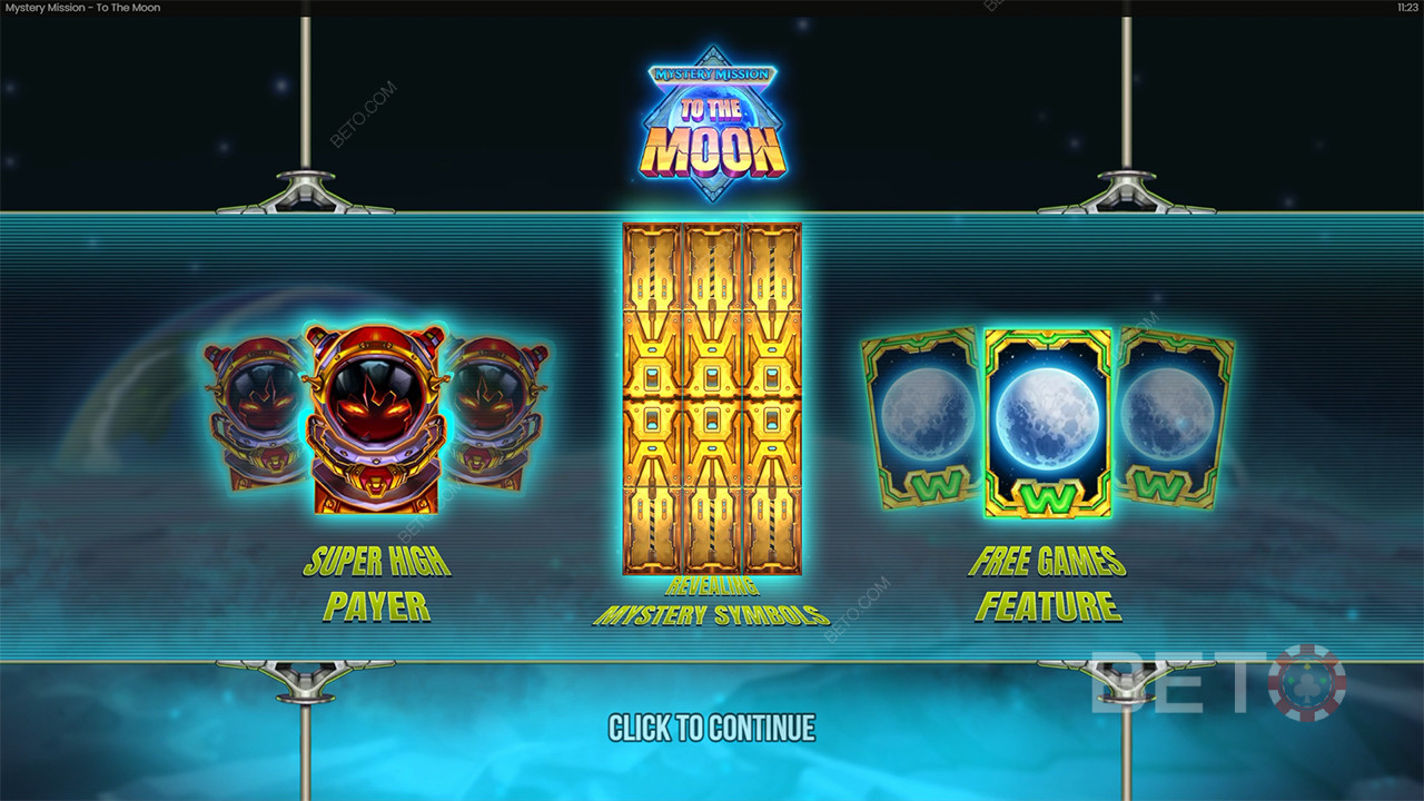 मिस्ट्री मिशन टू द मून वीडियो स्लॉट के लिए फैसला