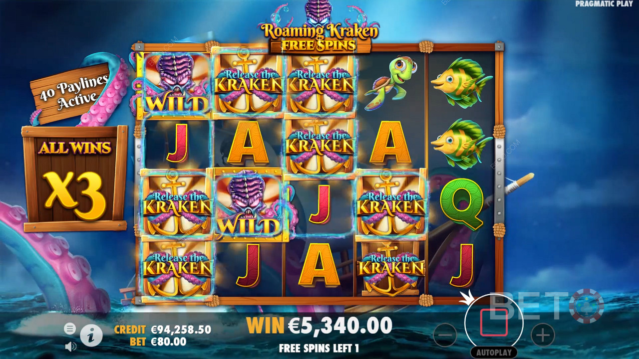 Release the Kraken (Pragmatic Play) फ्री खेलें