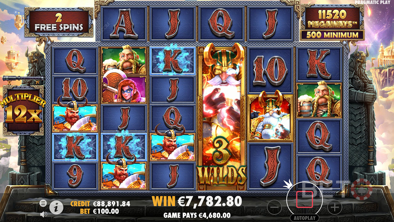 फ्यूरी ऑफ ओडिन मेगावेज़ ऑनलाइन स्लॉट में अपनी शर्त का 15,000 गुना जीतें!