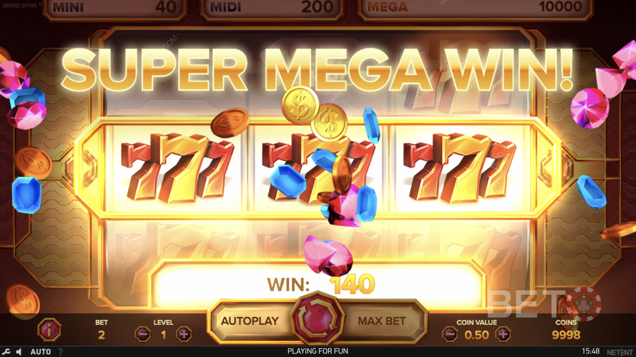 Grand Spinn Superpot में सबसे बड़ा मेगा जैकपॉट