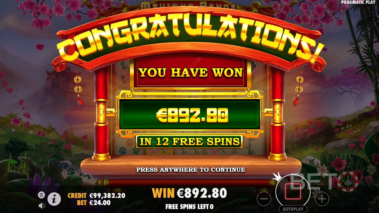 महजोंग पांडा स्लॉट मशीन में अपनी शर्त का 5,000 गुना जीतें!