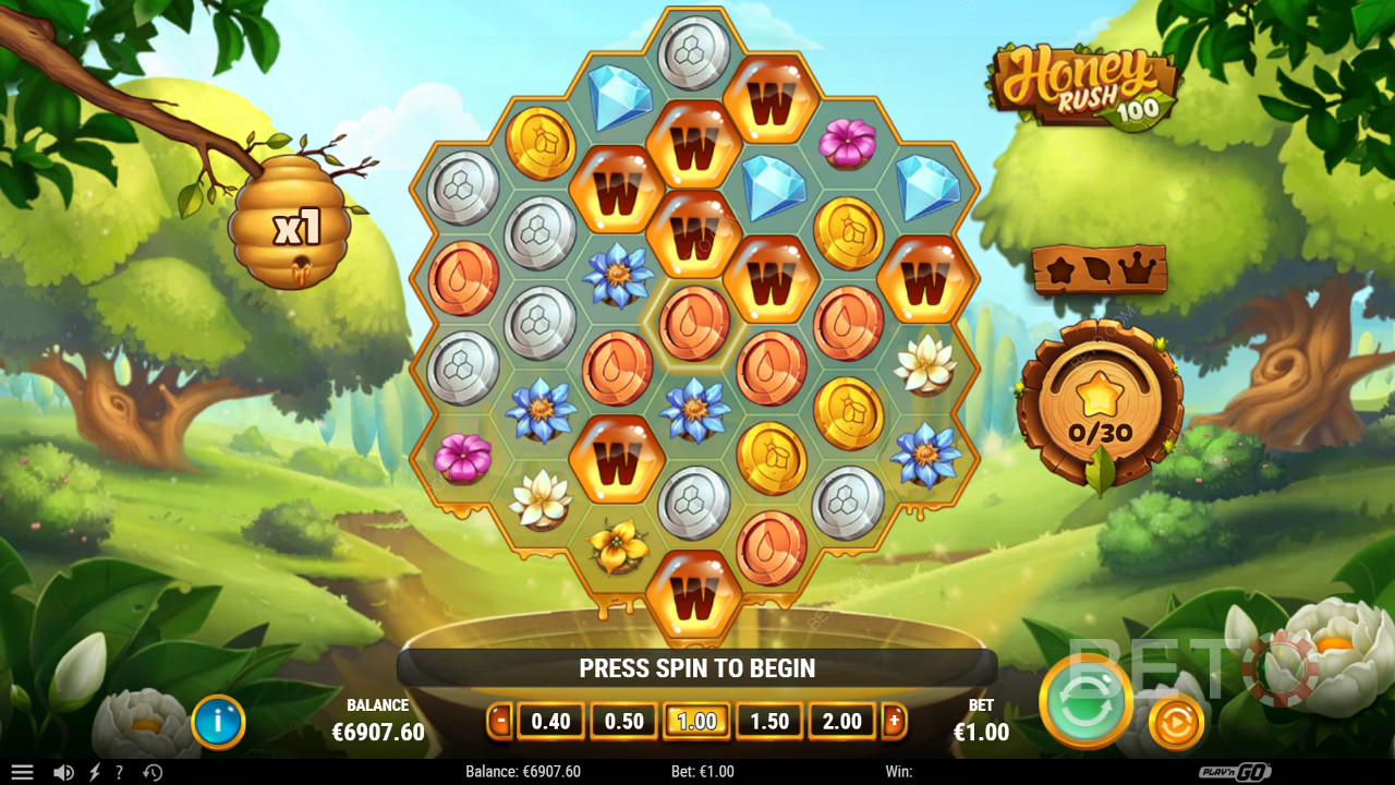 Honey Rush 100  फ्री खेलें