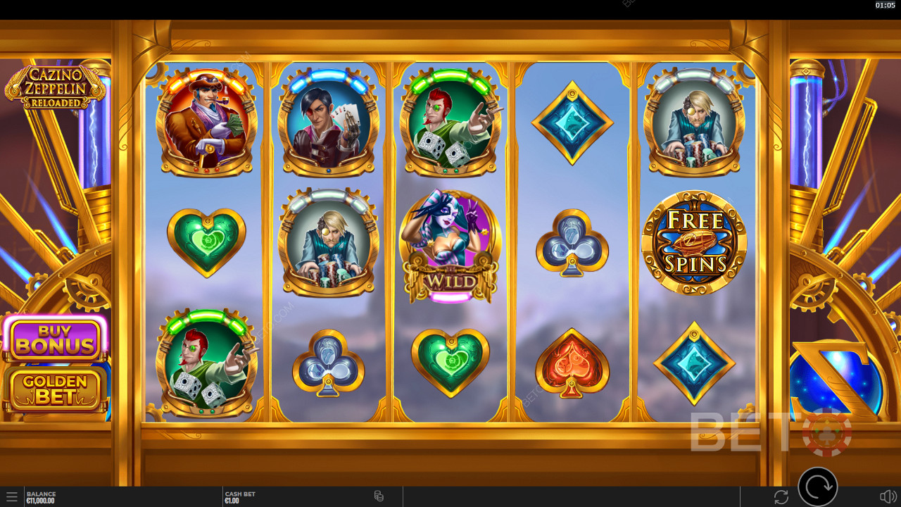 Cazino Zeppelin Reloaded फ्री खेलें