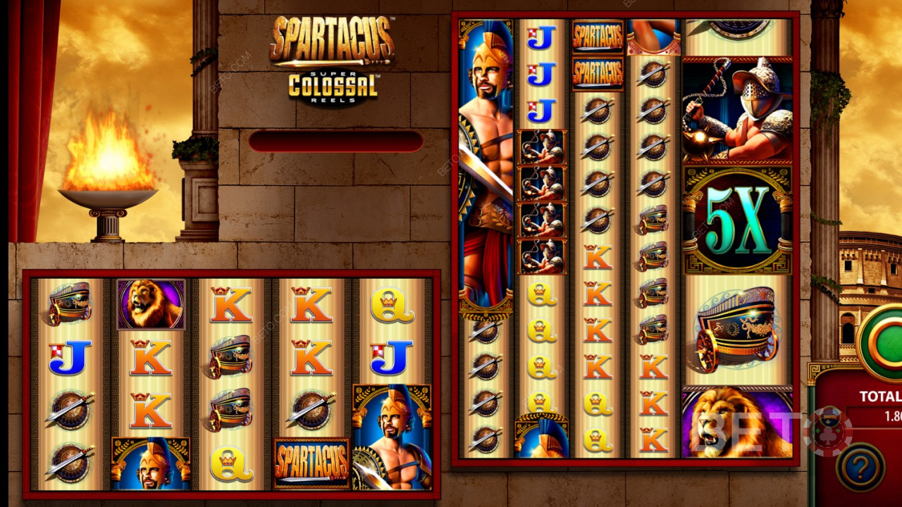 Spartacus Super Colossal Reels ऑनलाइन स्लॉट