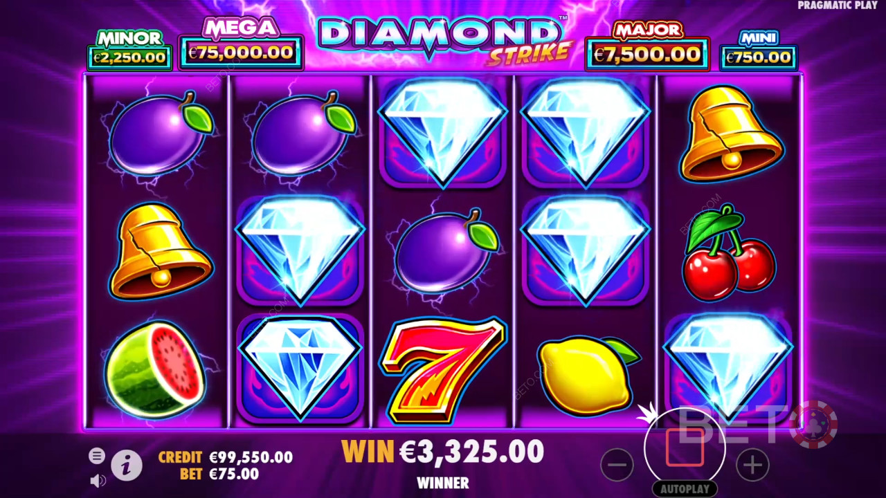 थीम और डिज़ाइन: क्लासिक कैसीनो शाइन