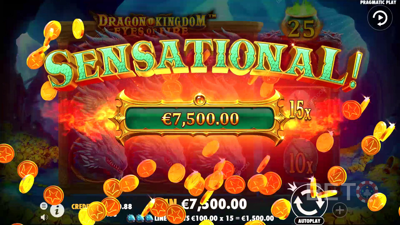Dragon Kingdom Eyes of Fire में सनसनीखेज जीत