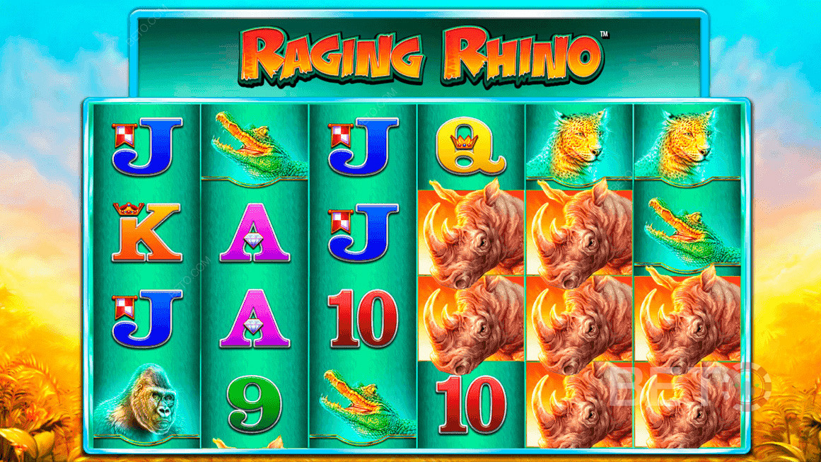 विलियम्स Interac ( WMS ) से Raging Rhino - आपको जीतने के लिए 46,656 तरीके देता है!