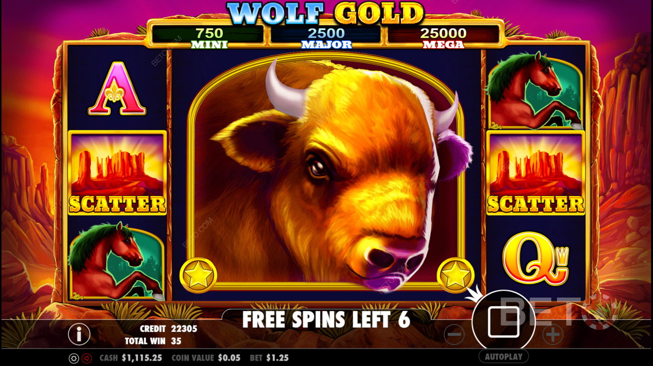 Wolf Gold अमेरिकन थीम - बेहद लोकप्रिय