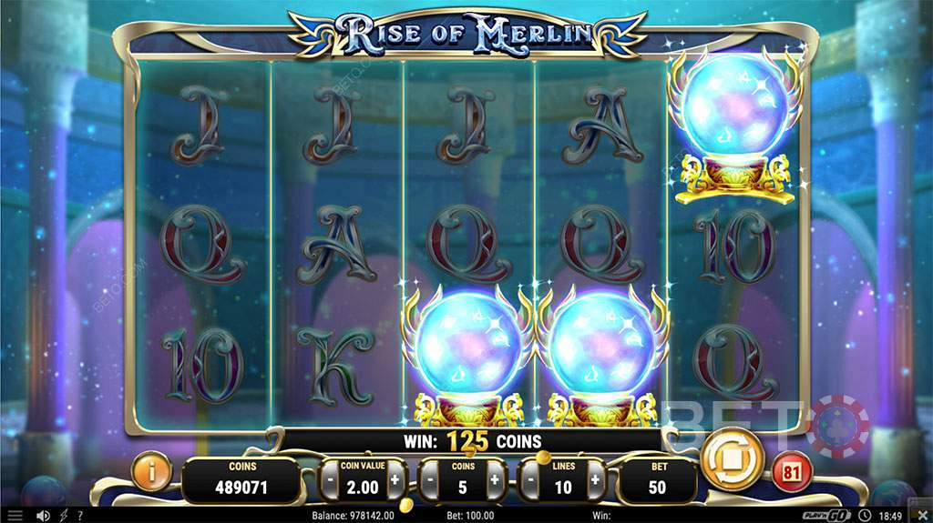 Rise of Merlin में तीन स्कैटर/वाइल्ड्स