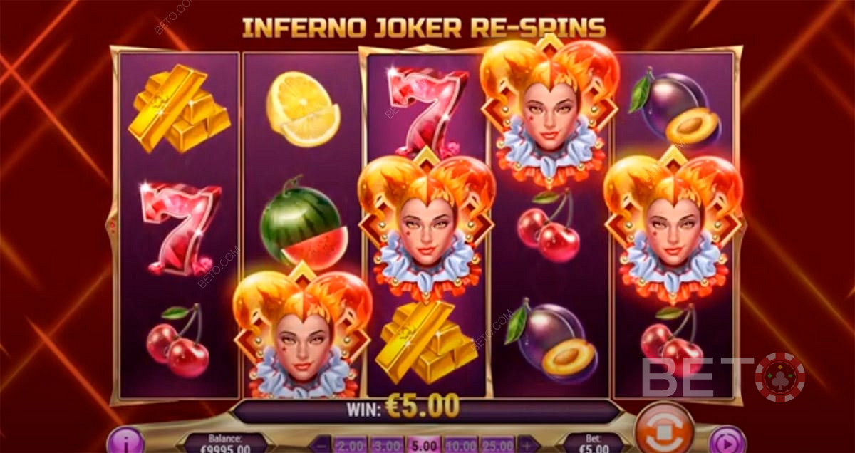 Inferno Joker रीस्पिन्स में 4 Inferno Joker स्कैटर