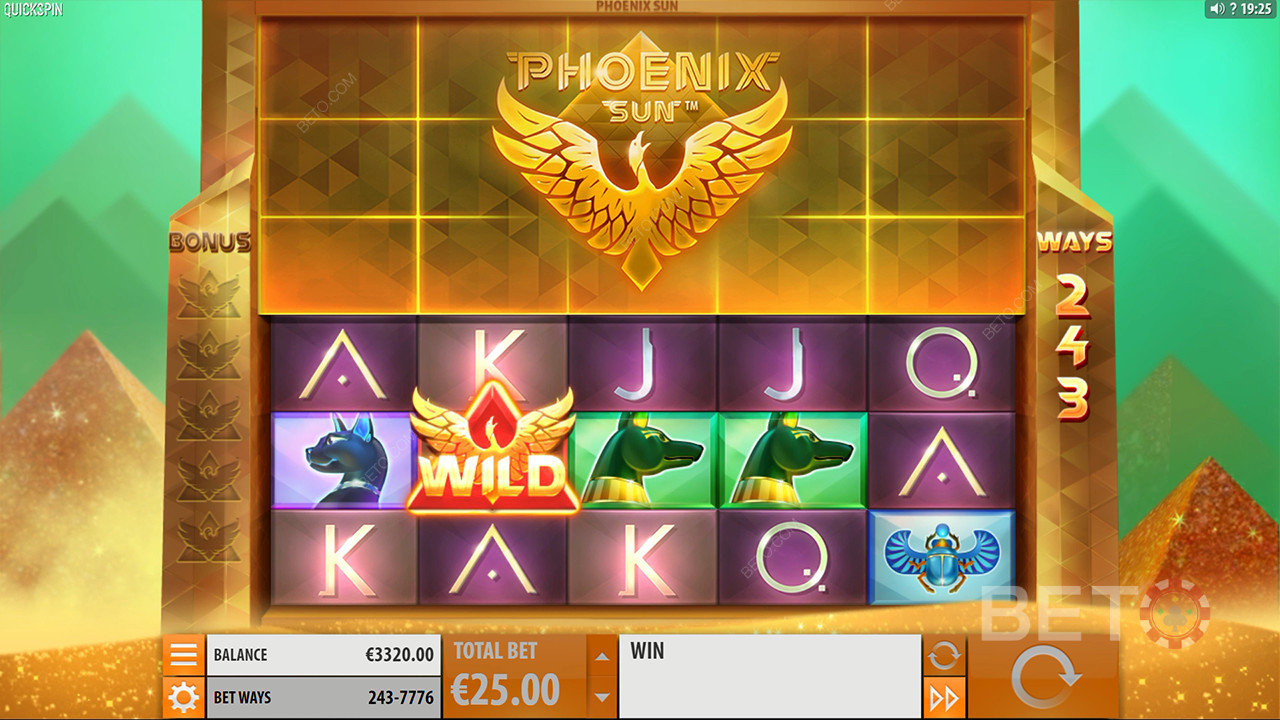 BETO स्लॉट्स द्वारा फीनिक्स सन की समीक्षा