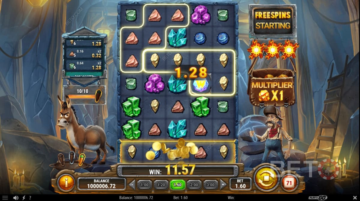Miner Donkey Trouble में कई क्लस्टर