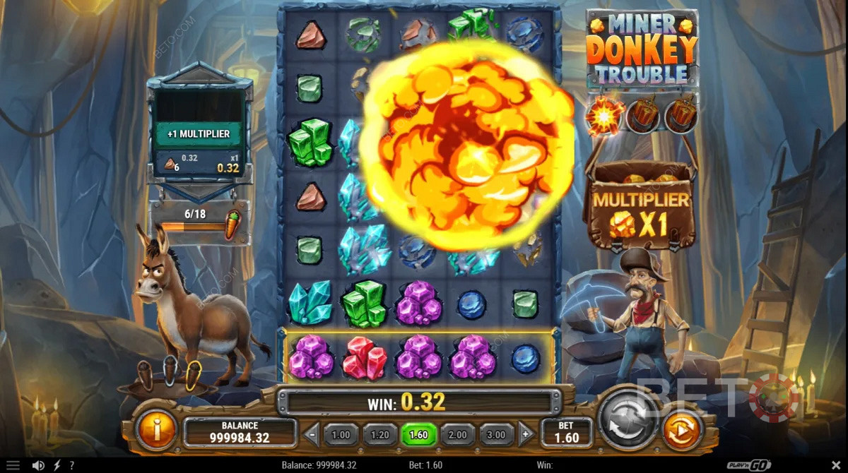 Miner Donkey Trouble में अच्छा भुगतान जीतना