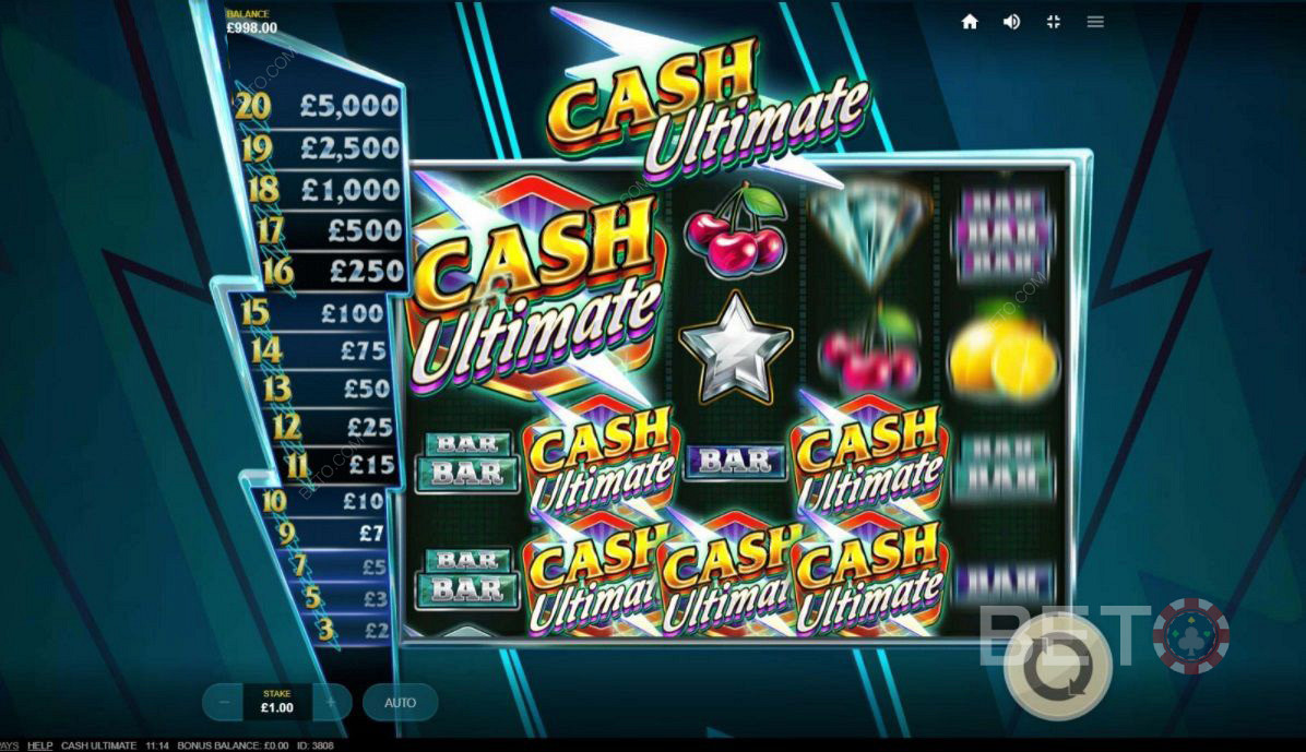 Cash Ultimate में स्कैटर प्रतीक