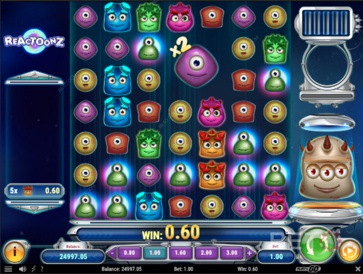 Play N Go से Reactoonz खेलें, अनोखे विशेष फीचर्स के साथ