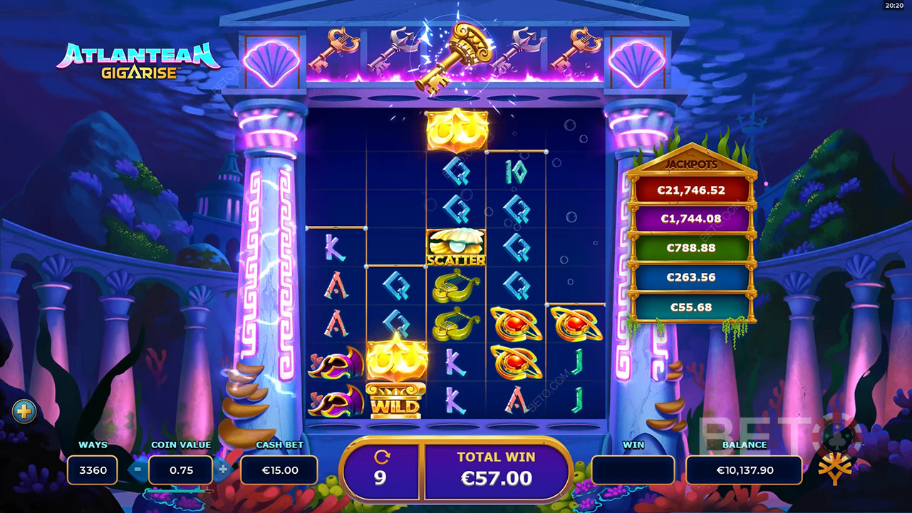 BETO स्लॉट्स द्वारा अटलांटियन गिगाराइज़ की समीक्षा