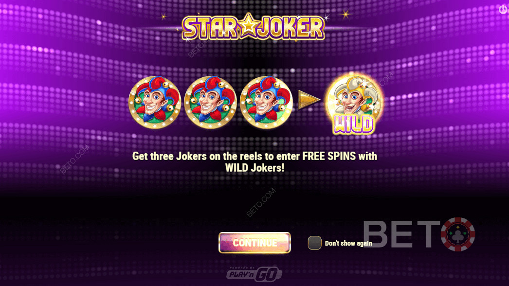 Star Joker में मुफ्त स्पिन