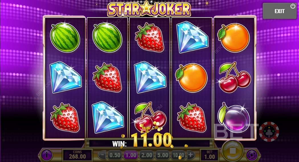 Star Joker की रीलों पर विजयी कॉम्बो प्राप्त करना