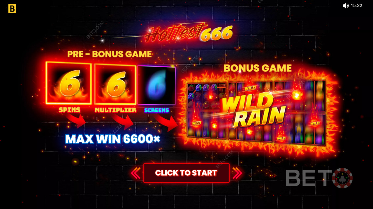 BGAMING द्वारा हॉटेस्ट 666 में बोनस सुविधाओं की व्याख्या
