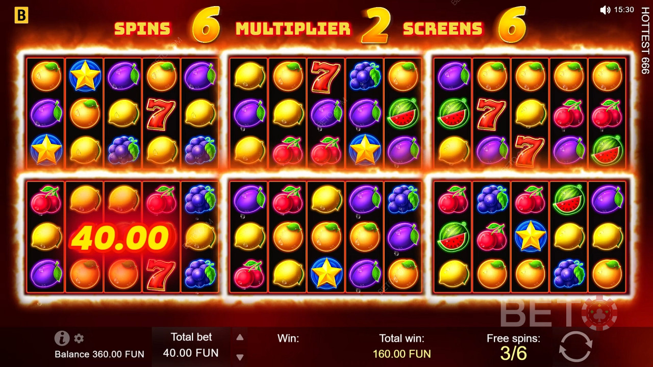 सबसे हॉट 666 वीडियो स्लॉट में अपना दांव लगाकर 6,600 जीतें!