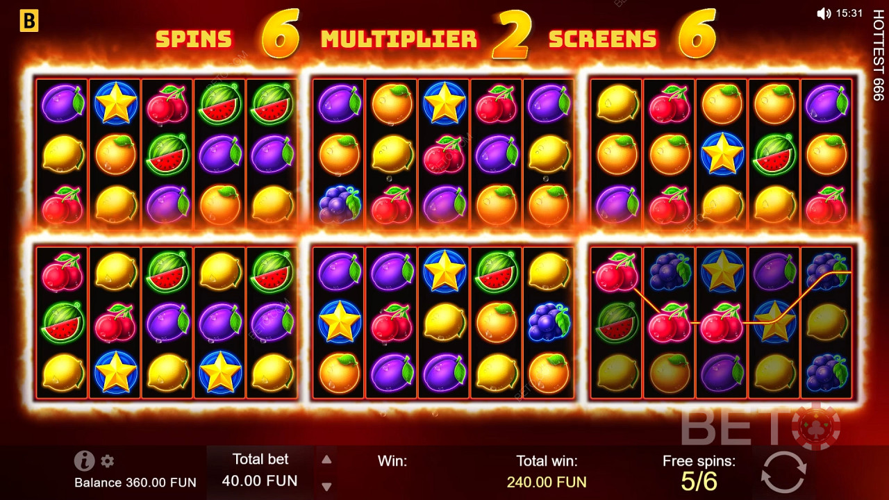 थीम और डिजाइन: उग्र फल उन्माद