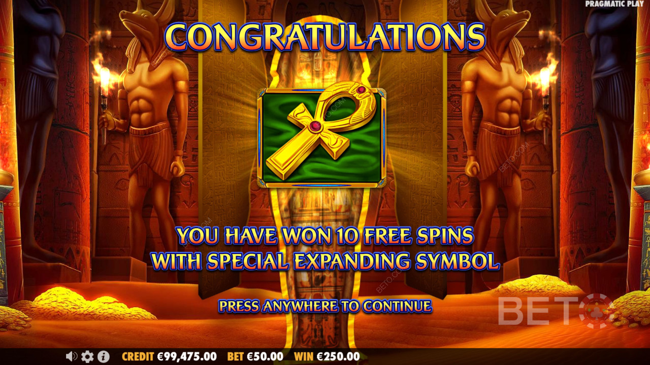 प्राचीन मिस्र क्लासिक स्लॉट ऑनलाइन में अपनी शर्त का 5,000 गुना जीतें!