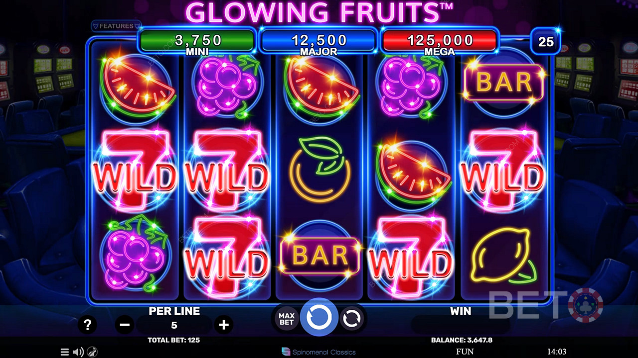 Glowing Fruits फ्री खेलें