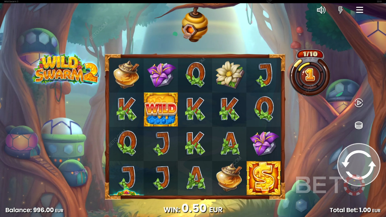 Wild Swarm 2 स्लॉट में अपनी शर्त का 10,000 गुना जीतें