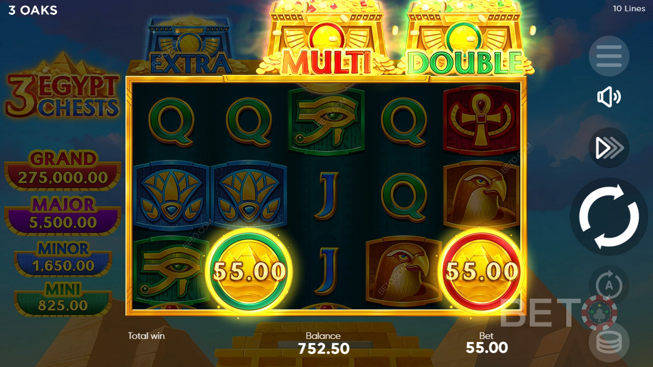 3 Egypt Chests फ्री खेलें