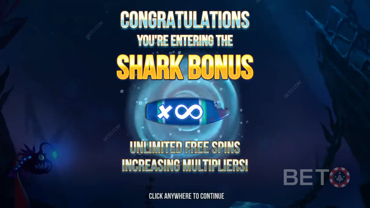 Razor Shark स्लॉट में मुफ्त स्पिन