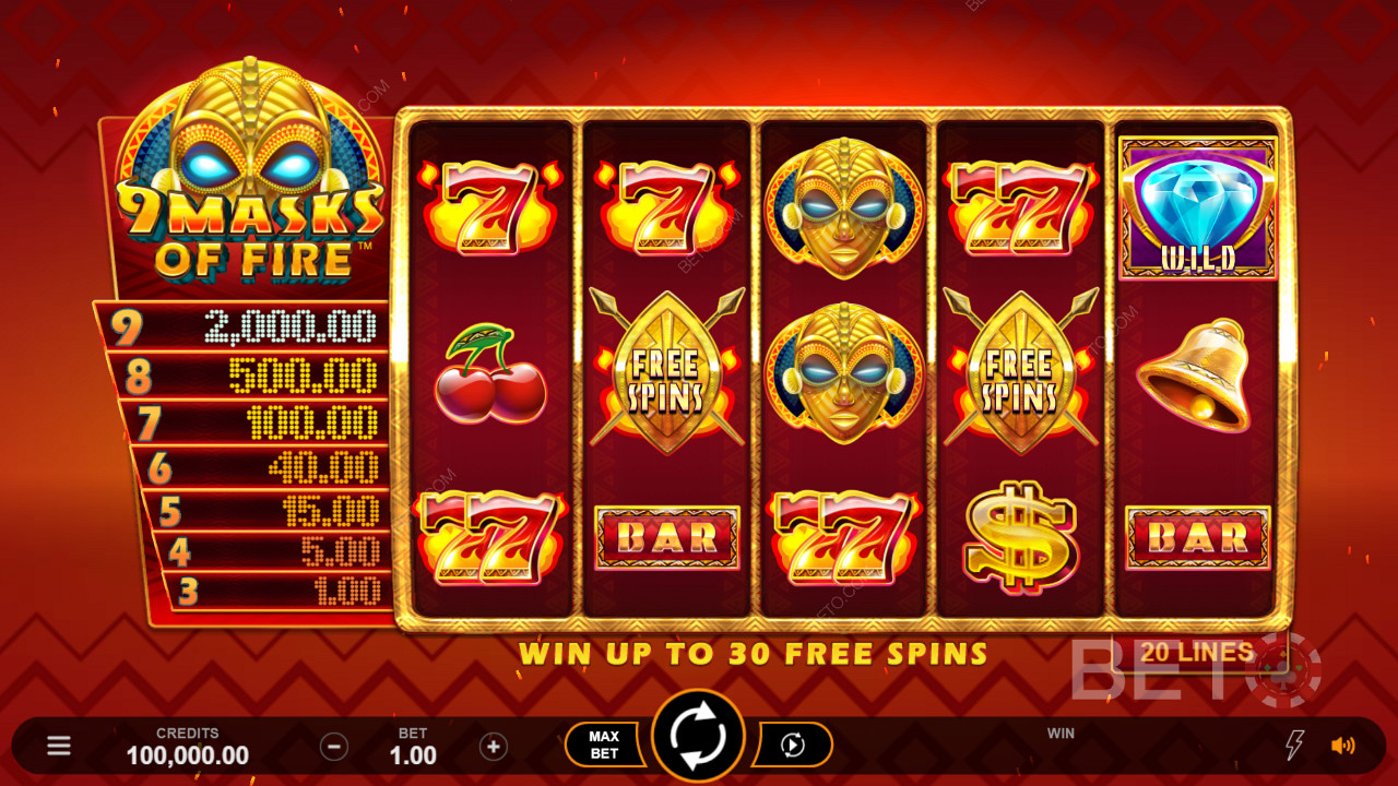 शील्ड स्कैटर 30 फ्रीबीज़ के साथ-साथ 2x और 3x गुणकों को सक्रिय करता है