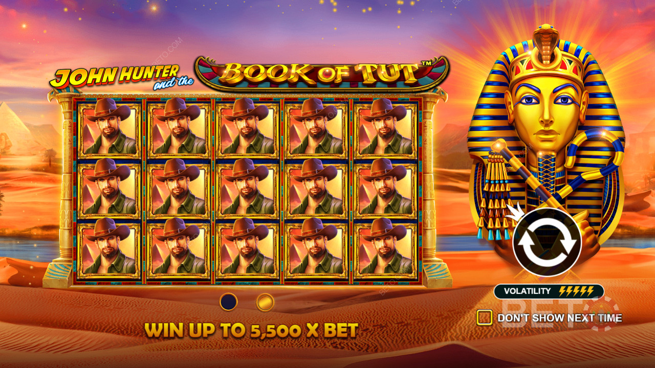 John Hunter And The Book Of Tut का शानदार इंट्रो स्क्रीन