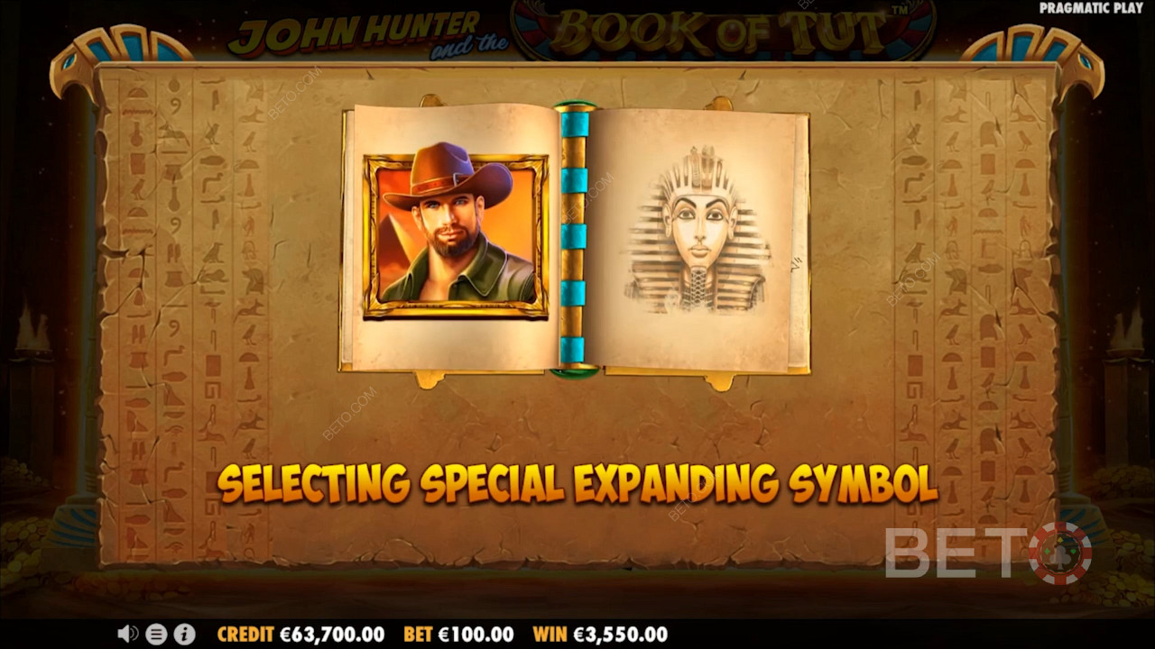 John Hunter And The Book Of Tut में विशेष विस्तार प्रतीक