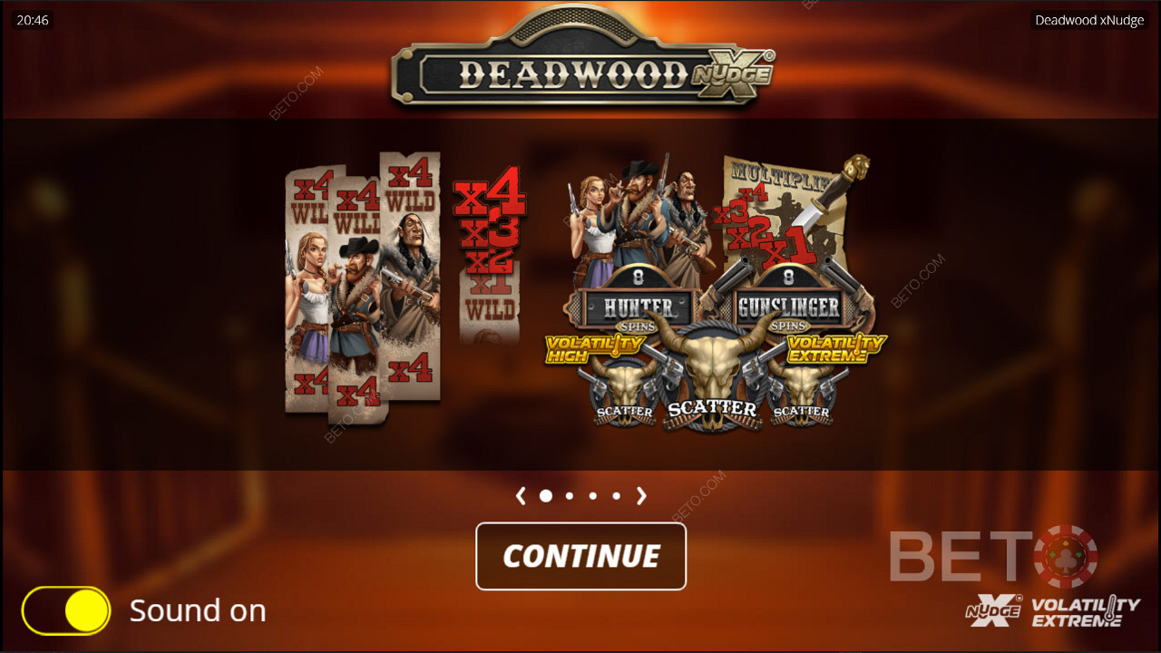 Deadwood Nolimit City का एक XNudge स्लॉट गेम है