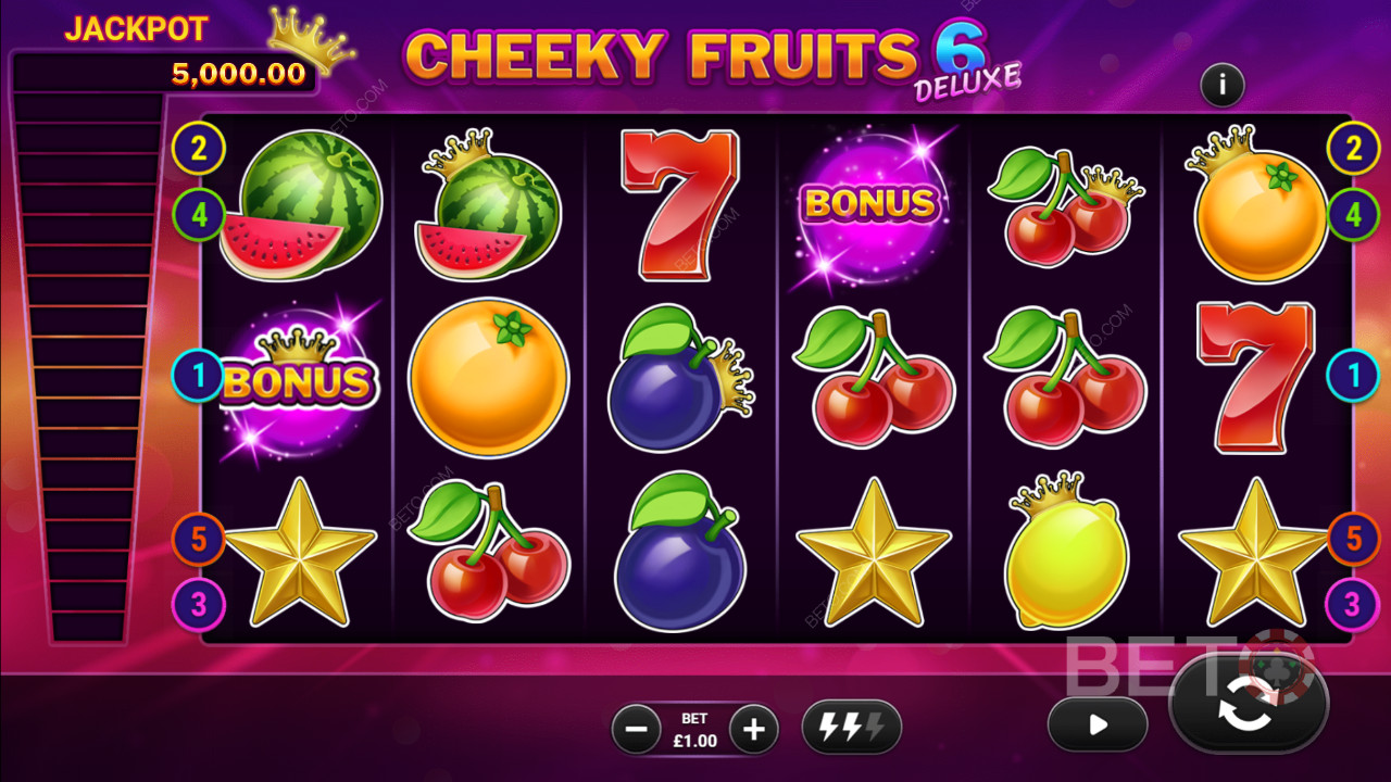 BETO स्लॉट्स द्वारा Cheeky Fruits 6 Deluxe समीक्षा