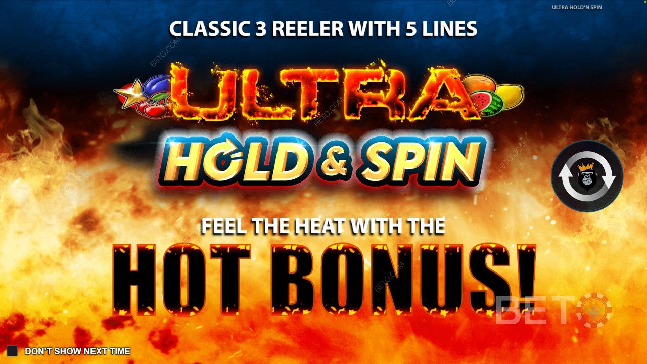 Ultra Hold and Spin की परिचय स्क्रीन