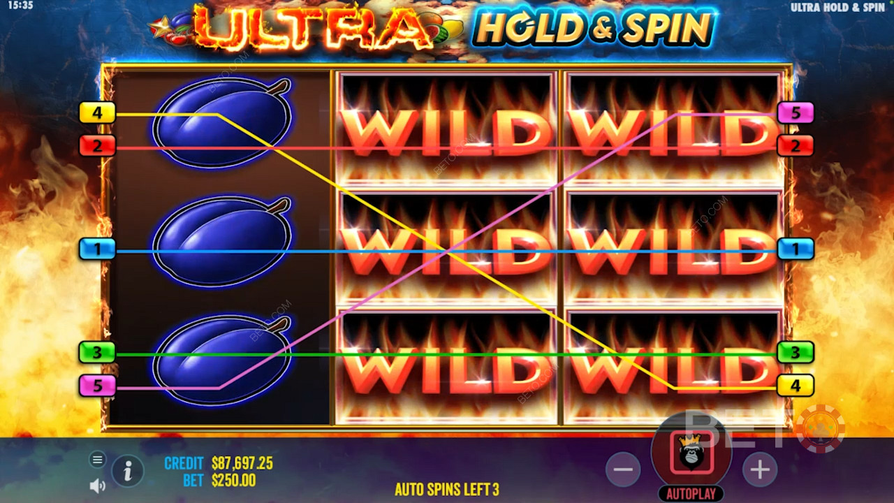 Ultra Hold and Spin में विस्तारित वाइल्ड्स
