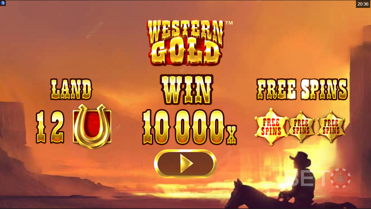 Western Gold की इंट्रो स्क्रीन