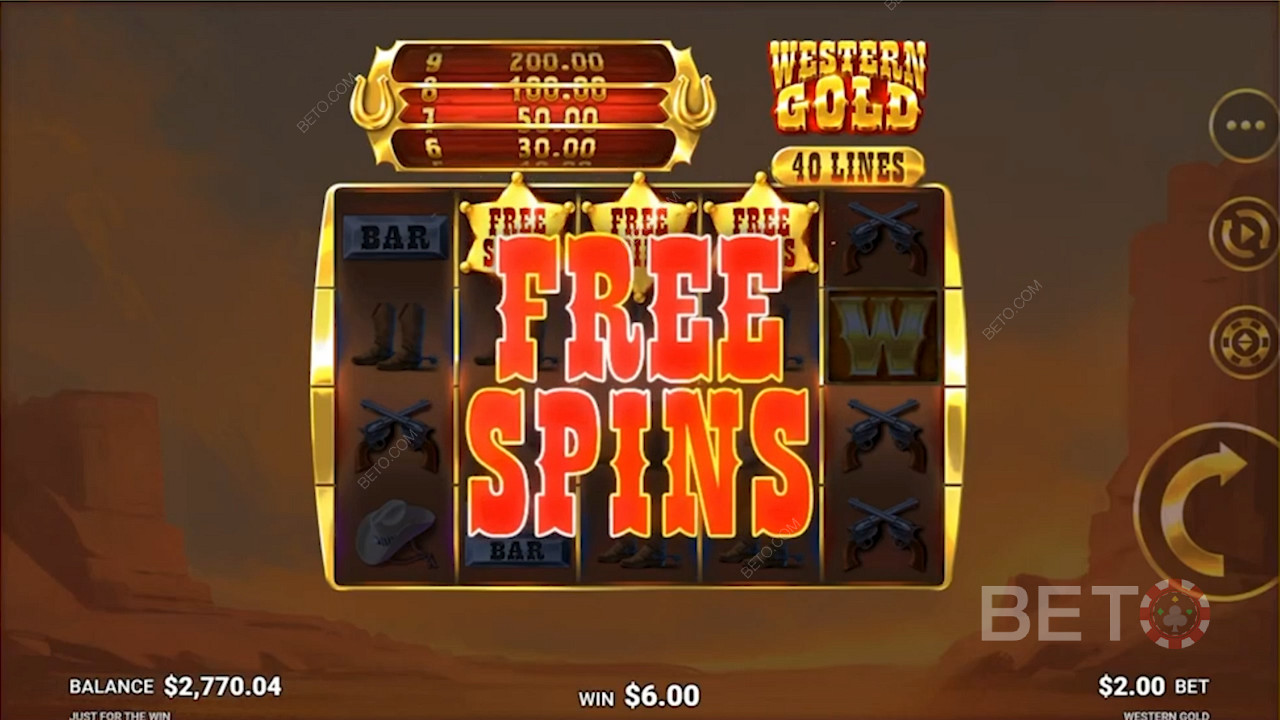 Western Gold में निःशुल्क स्पिन प्राप्त करें