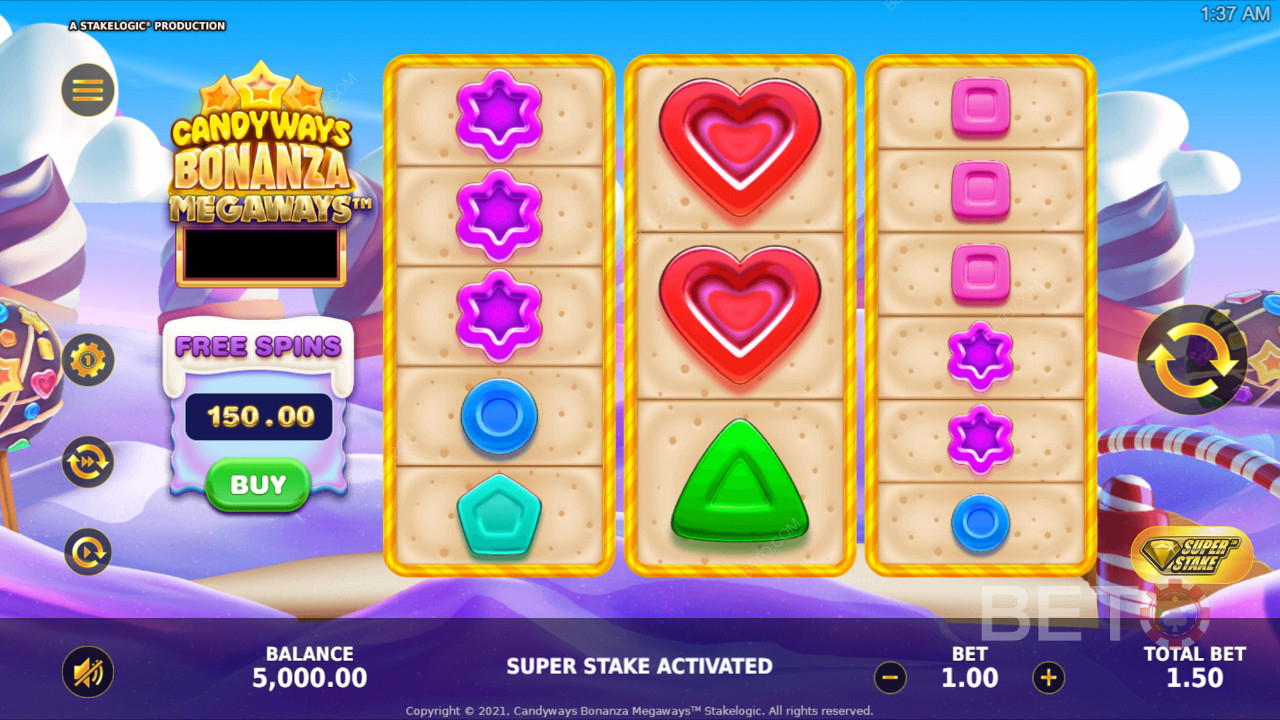 Candyways Bonanza Megaways  फ्री खेलें