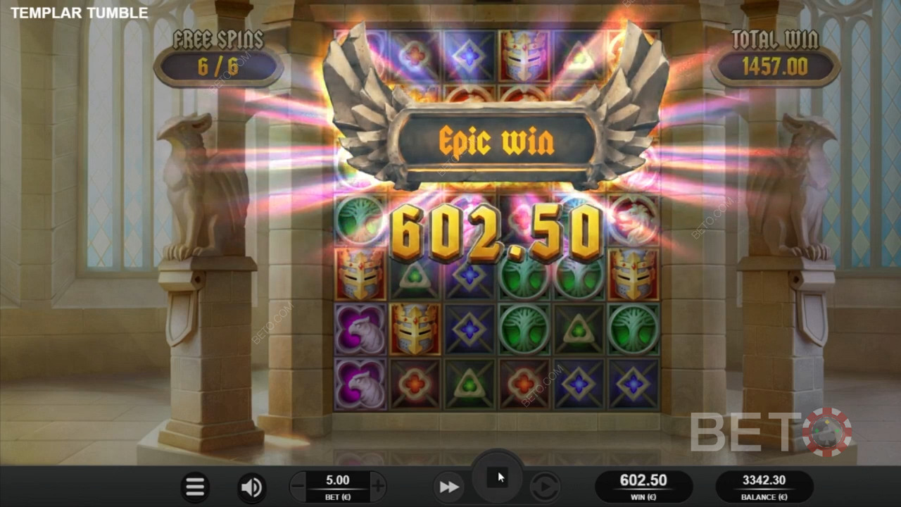 Templar Tumble जीतने की उच्च संभावना है