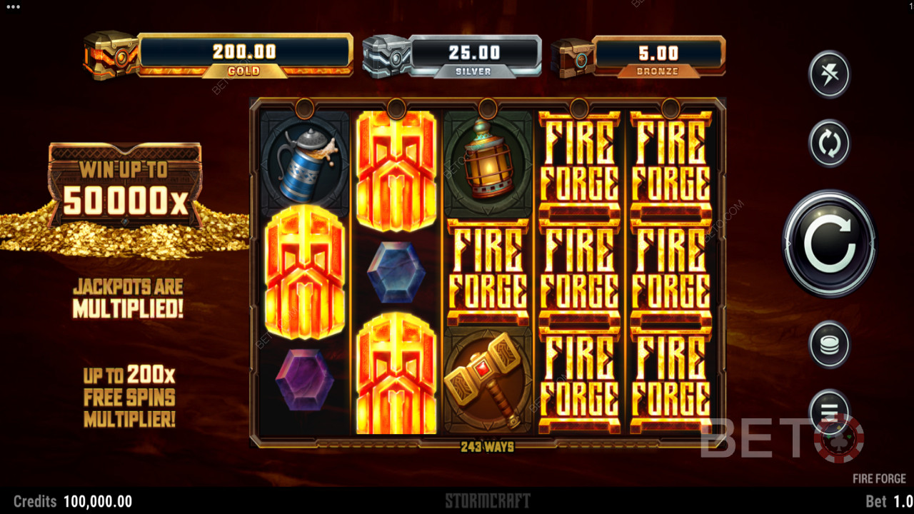 Fire Forge में डार्क विजुअल्स और थीम का अनुसरण किया गया