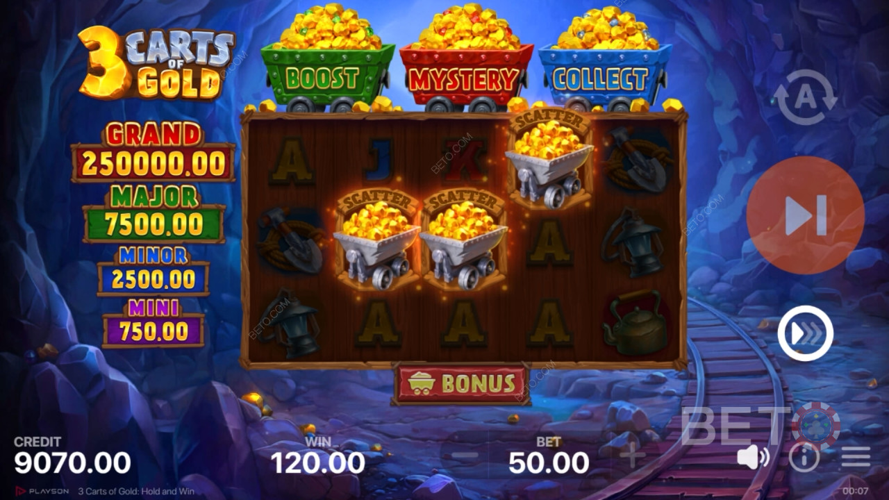 3 Carts of Gold: Hold and Win फ्री खेलें